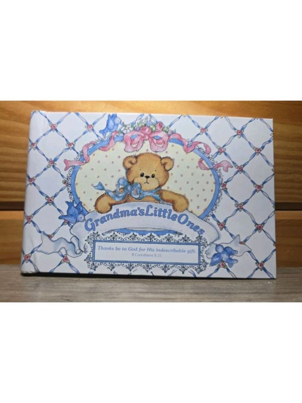 CR Gibson Lullaby Grandma's Brag Book/Box Holds 20 Photos Baby Pictures Family